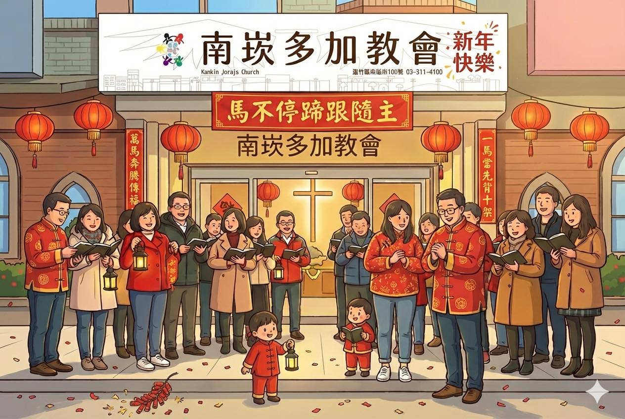 【南崁多加教會】除夕平安，新春蒙福！領受牧者祝福，馬年與主同行